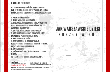 Film DVD "Jak warszawskie dzieci poszły w bój"
