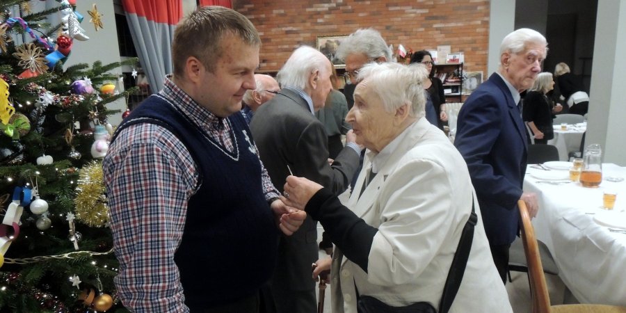 Wigilia w Domu Wsparcia dla Powstańców Warszawskich